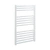 Aura Straight White Towel Warmer For Central Heating Efficient Heating, Well Made, Excellent Value Buy Online From Solaire Quartz UK Shop 16