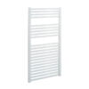 Aura Straight White Towel Warmer For Central Heating Efficient Heating, Well Made, Excellent Value Buy Online From Solaire Quartz UK Shop 21