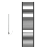 Aura Straight Electric Towel Warmer, Black, Prefilled Efficient Heating, Well Made, Excellent Value Buy Online From Solaire Quartz UK Shop 16