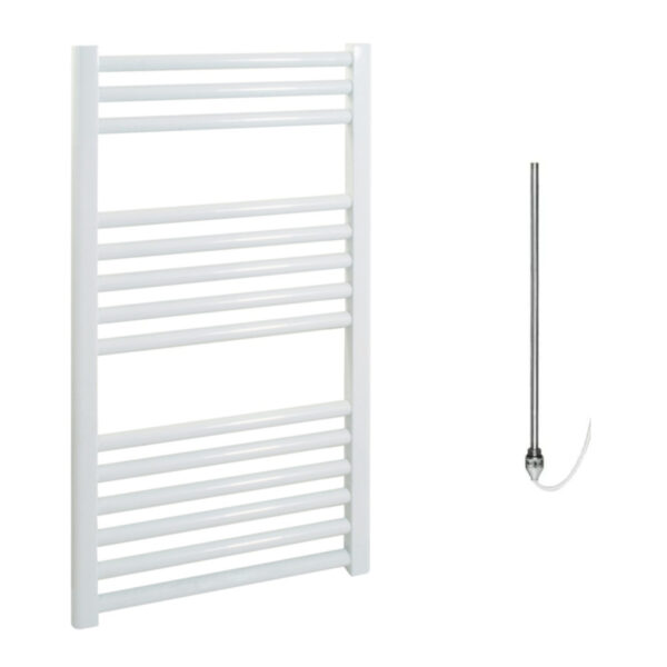 Aura Straight White Electric Towel Warmer, Prefilled Efficient Heating, Well Made, Excellent Value Buy Online From Solaire Quartz UK Shop 11