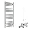 Aura Straight Dual Fuel Towel Warmer With Valves And Element, Chrome Efficient Heating, Well Made, Excellent Value Buy Online From Solaire Quartz UK Shop 18