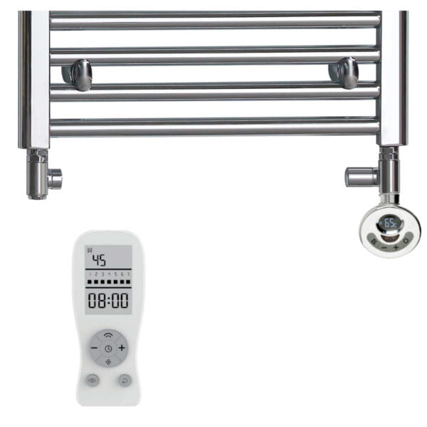 Aura Ronda Dual Fuel Towel Warmer, Thermostatic With Timer, Modern, Chrome Efficient Heating, Well Made, Excellent Value Buy Online From Solaire Quartz UK Shop 6