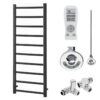 Aura Ronda Dual Fuel Towel Warmer, Thermostatic With Timer, Modern, Anthracite Efficient Heating, Well Made, Excellent Value Buy Online From Solaire Quartz UK Shop 11