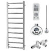 Aura Ronda Dual Fuel Towel Warmer, Thermostatic With Timer, Modern, Chrome Efficient Heating, Well Made, Excellent Value Buy Online From Solaire Quartz UK Shop 11