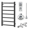 Aura Ronda Dual Fuel Towel Warmer, Thermostatic With Timer, Modern, Anthracite Efficient Heating, Well Made, Excellent Value Buy Online From Solaire Quartz UK Shop 10