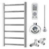 Aura Ronda Dual Fuel Towel Warmer, Thermostatic With Timer, Modern, Chrome Efficient Heating, Well Made, Excellent Value Buy Online From Solaire Quartz UK Shop 10