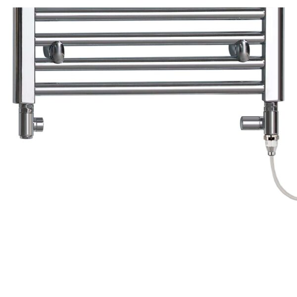 Aura Ronda Dual Fuel Towel Warmer, Chrome, With Valves And Element Efficient Heating, Well Made, Excellent Value Buy Online From Solaire Quartz UK Shop 6