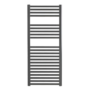 Aura Straight Anthracite Heated Towel Rail – Central Heating Efficient Heating, Well Made, Excellent Value Buy Online From Solaire Quartz UK Shop