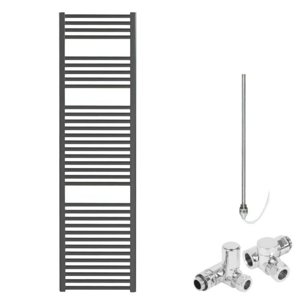 Aura Straight Anthracite Heated Towel Rail – Dual Fuel Efficient Heating, Well Made, Excellent Value Buy Online From Solaire Quartz UK Shop 6