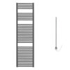 Aura Straight Anthracite Heated Towel Rail – Prefilled Electric Efficient Heating, Well Made, Excellent Value Buy Online From Solaire Quartz UK Shop 9