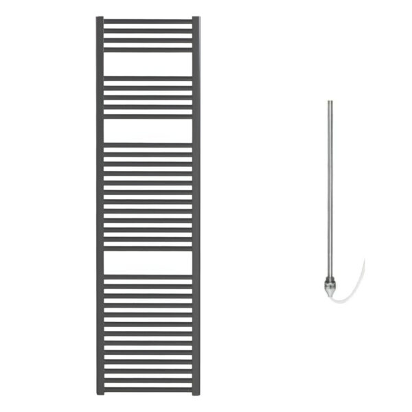 Aura Straight Anthracite Heated Towel Rail – Prefilled Electric Efficient Heating, Well Made, Excellent Value Buy Online From Solaire Quartz UK Shop 6