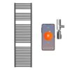 Aura Straight Anthracite Heated Towel Rail – WiFi Control, Thermostat and Timer Efficient Heating, Well Made, Excellent Value Buy Online From Solaire Quartz UK Shop 11