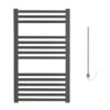 Aura Straight Anthracite Heated Towel Rail – Prefilled Electric Efficient Heating, Well Made, Excellent Value Buy Online From Solaire Quartz UK Shop 8