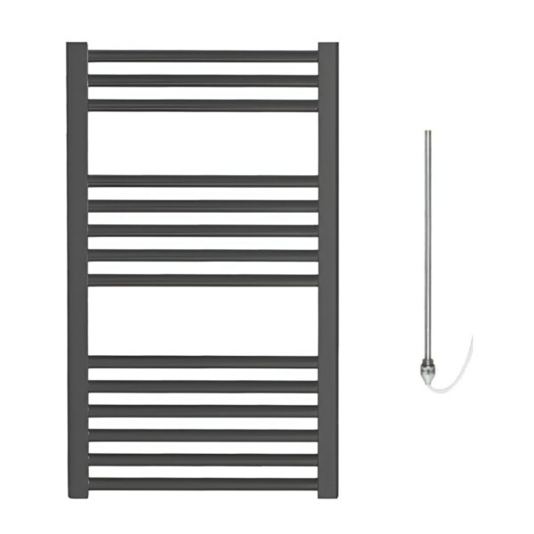 Aura Straight Anthracite Heated Towel Rail – Prefilled Electric Efficient Heating, Well Made, Excellent Value Buy Online From Solaire Quartz UK Shop 4