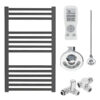 Aura Straight Anthracite Heated Towel Rail – Dual Fuel, Thermostat + Timer Efficient Heating, Well Made, Excellent Value Buy Online From Solaire Quartz UK Shop 7